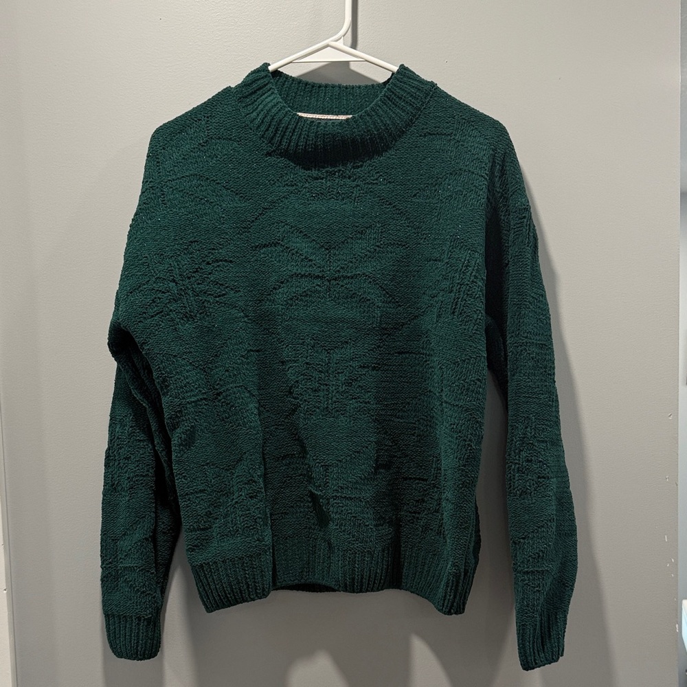 Weatherproof Dark Green Women's Crew Neck Sweater